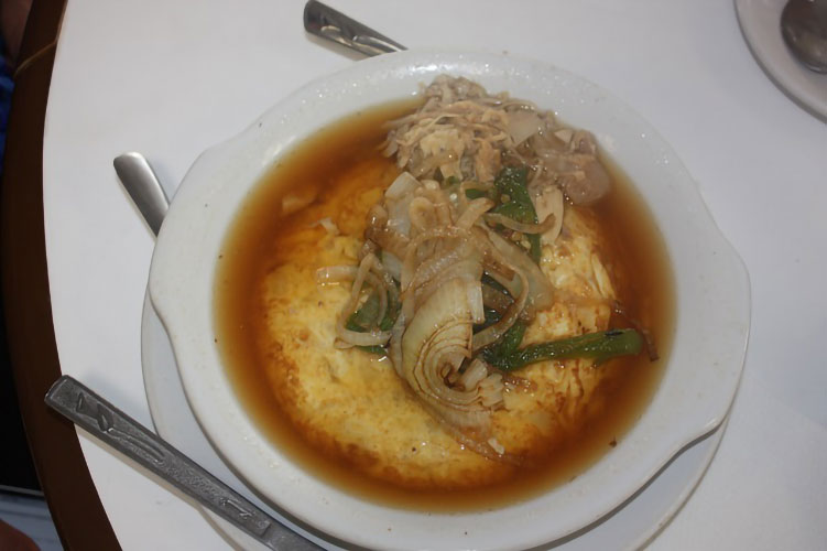 La Parroquia’s Special Omelet in Turkey Broth