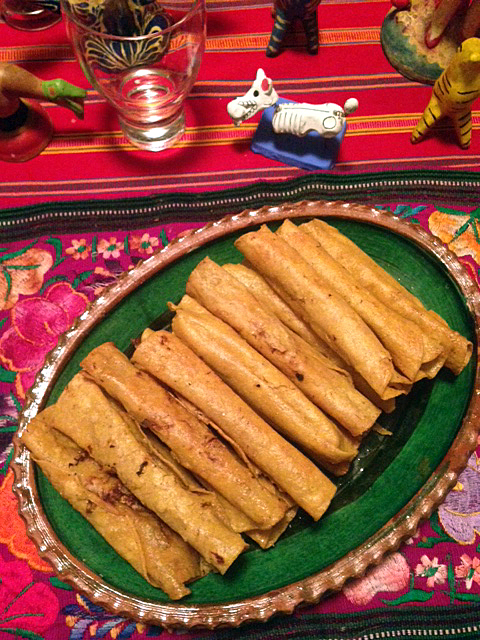 Rolled Chicken Tacos (Flautas)