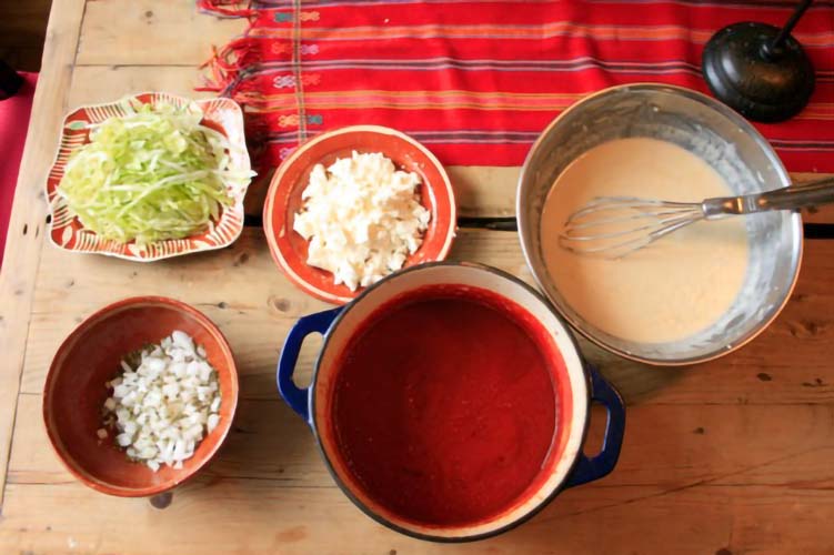 Pancake-like Enchiladas from Sonora (Enchiladas de chorro)