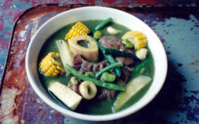 Soup-Stew with Vegetables and Herbs (Tesmole verde)